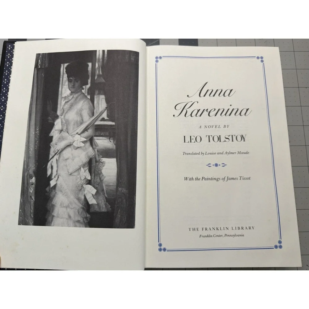 Anna Karenina Leo Tolstoy Franklin Library 1980 Collector's Edition Gold Edge